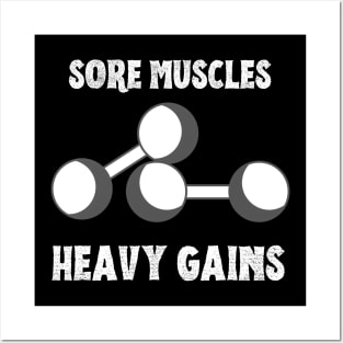 Sore Muscles, Heavy Gains Posters and Art